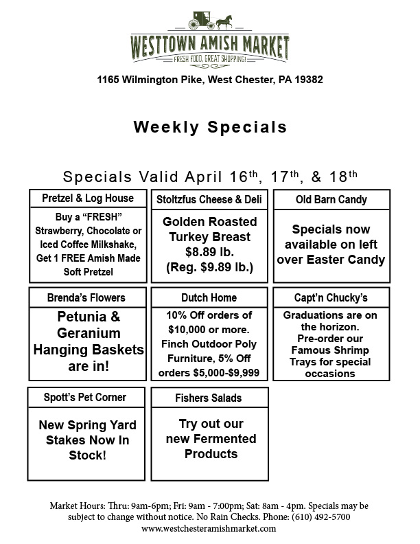 Weekly Specials Apr 16 17 18 2026