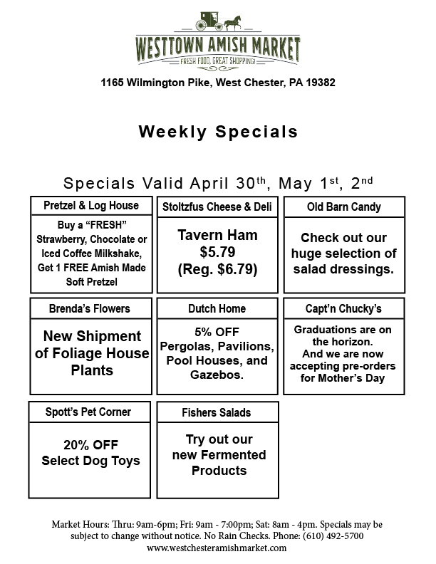 Weekly Specials