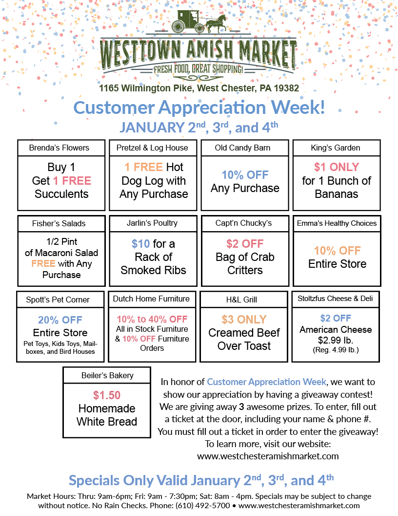 Customer Appreciation Week 2019