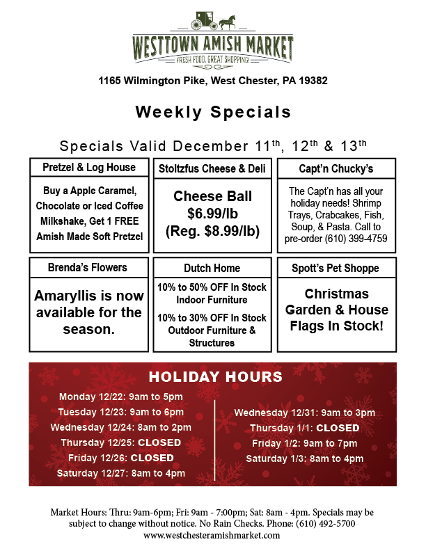 Weekly Specials