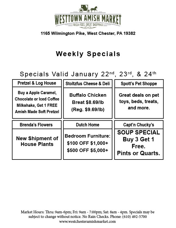 Weekly Specials
