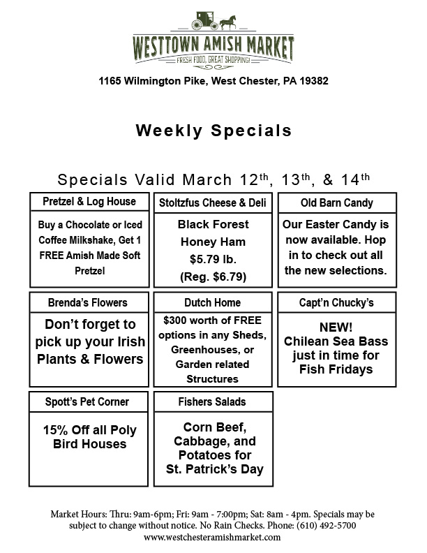 Weekly Specials