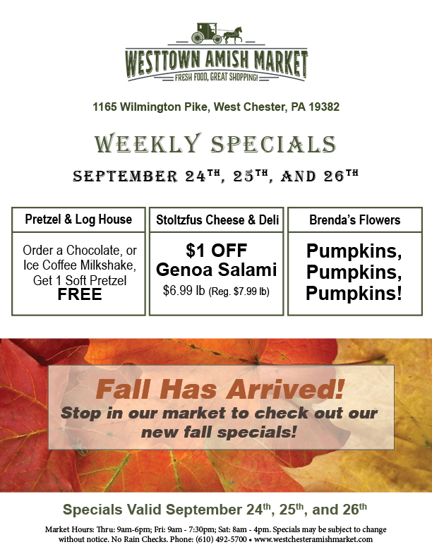 Westtown Market Weekly Specials
