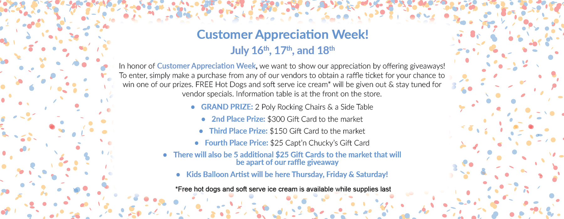 customer appreciation week July 2026 website